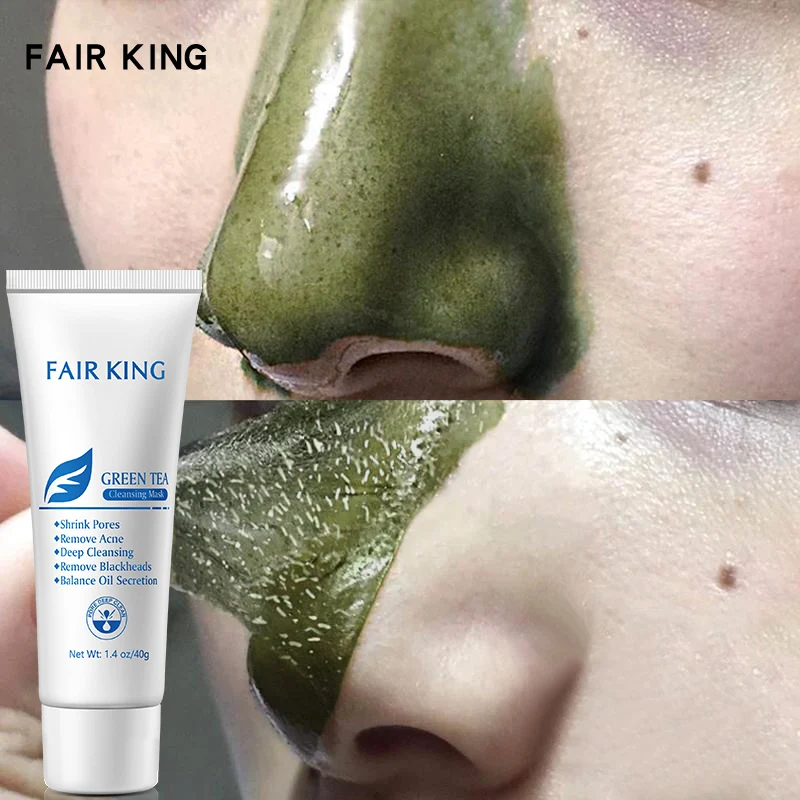 

Green Tea Blackhead Nose Oil Control Mud Pore Face Cream Repair Fade Freckles Remove Dark Spots Melanin Whitening Facial Cream