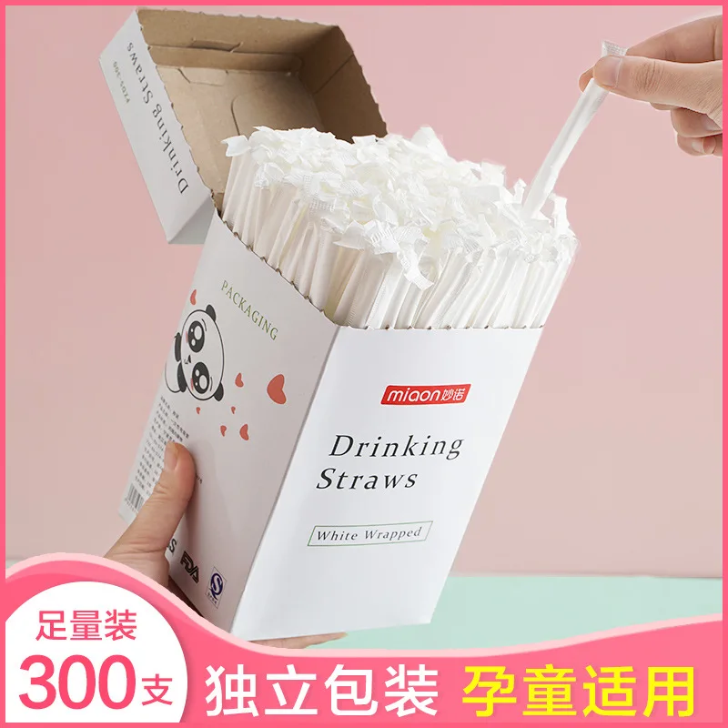 

Straw Single Use Single Package Drink Straw Creative Color Straight Elbow Soybean Milk Straw For Children After Childbirth