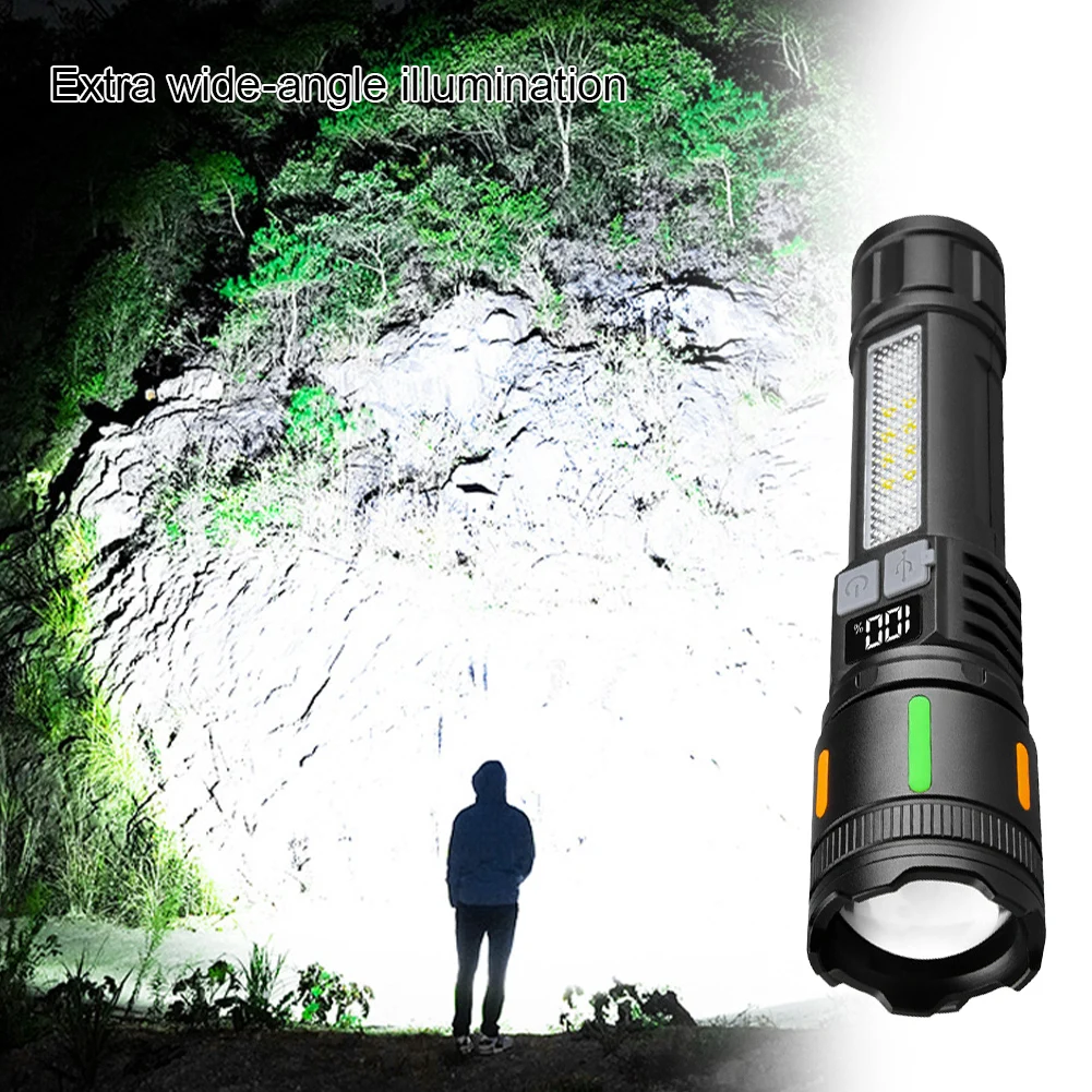 Strong Light Flashlight USB Charging 4