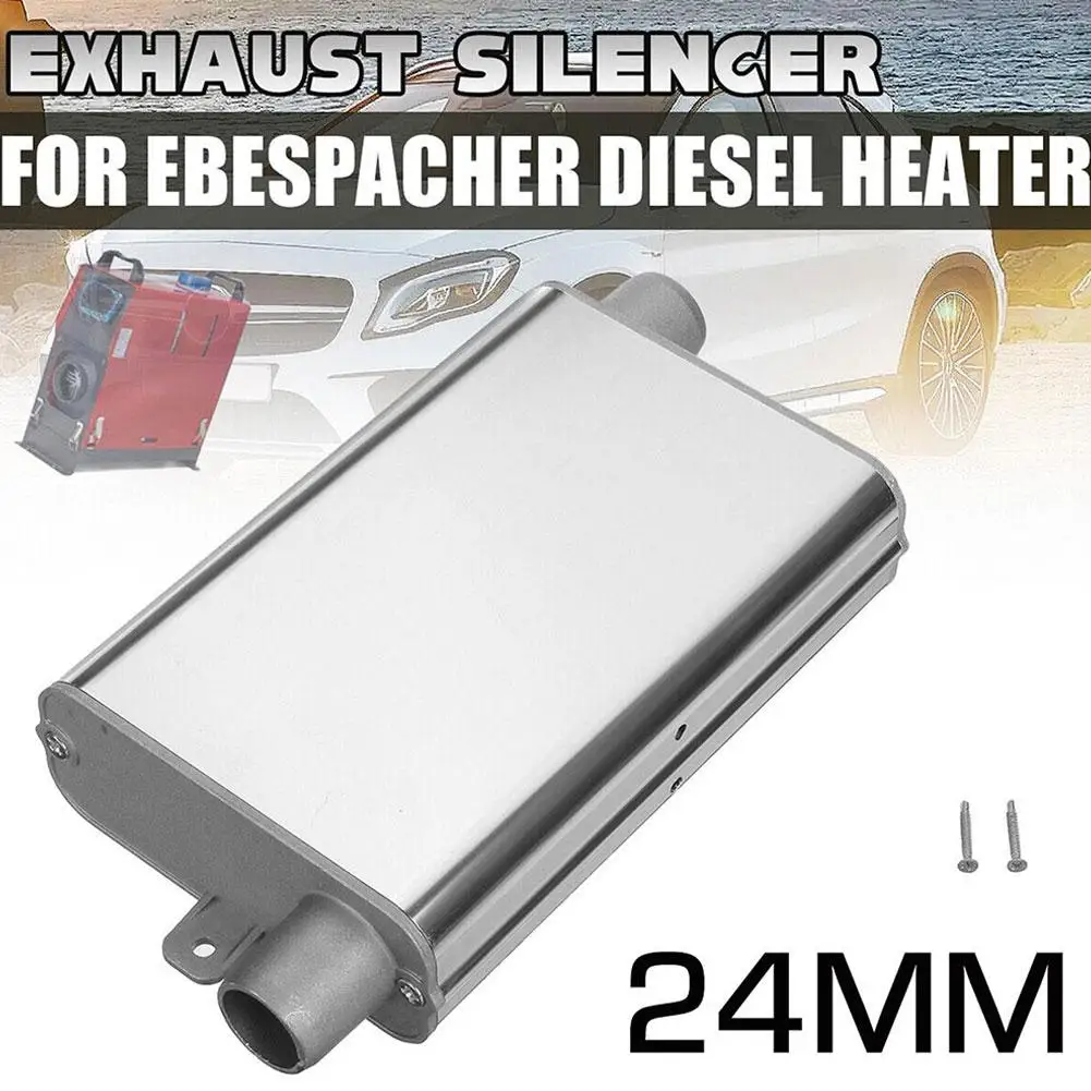 

24mm Muffler Silencer Air Parking Heater Exhaust Pipe Aluminum Alloy Small Medium Size For Car Truck Camper VAN E8R4