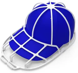 Dishwasher-Safe Baseball Cap Protector and Washer Frame (White G731B)