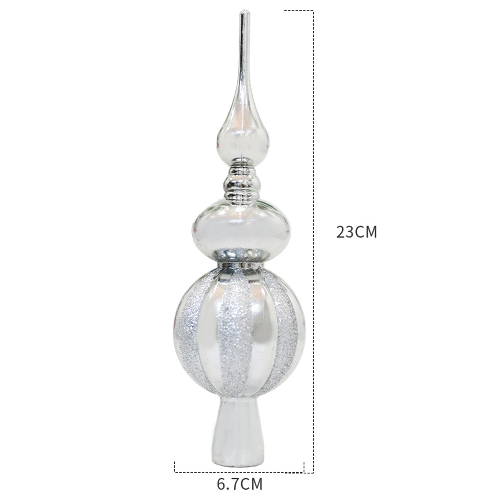 Xmas Tree Topper Holiday Tree Decoration Sparkling Xmas Topper Glittery Decoration for Festive Party Decor Anti-slip christmas tree decoration