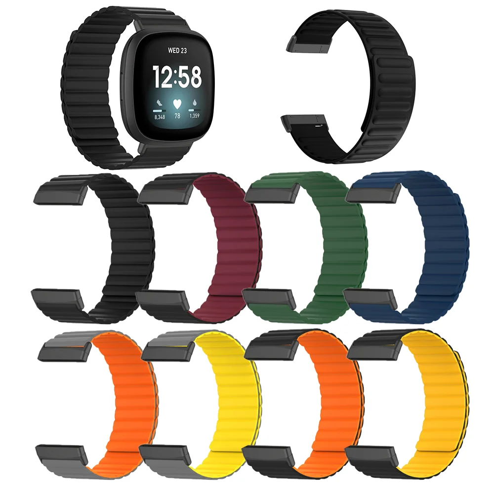 Fitbit Sense Fitbit Versa Magnetic Bands REQO Braided Magnetic