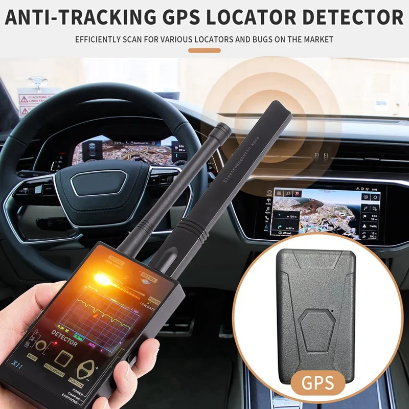 X11 Anti Camera Bug Detector GPS Tracker RF 2/3/4/5G Signal Scanner Listening Devices Finder