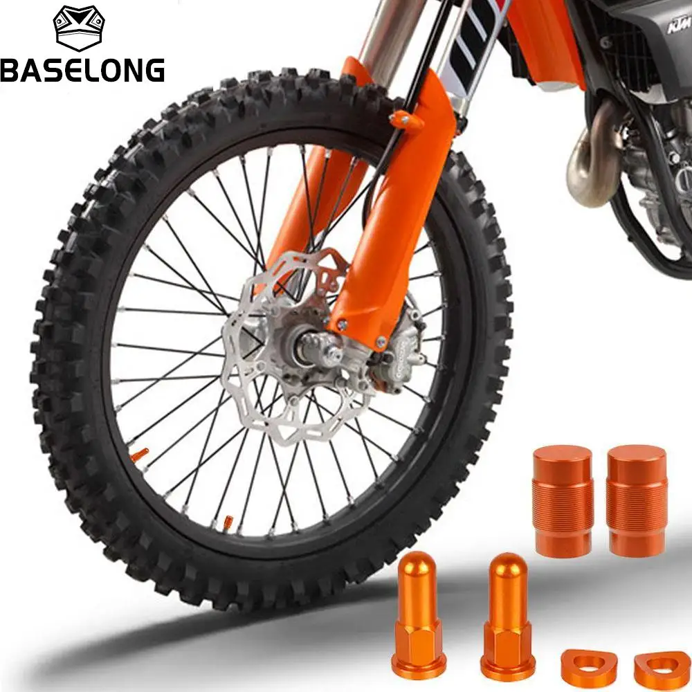 Dirt Bike Rim Lock Nuts Bolt Spacer Tappo Valvola Motocross Per Ktm Sxf Excf Smr 125 250 350 450 500 Fc Fe 501 Tc Sx Xc Xcw Xcfw