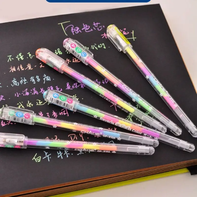 무지개색 펜, 사무용품, 연필 및 필기구, 사무용 그래피티 펜, 형광 필기 경험