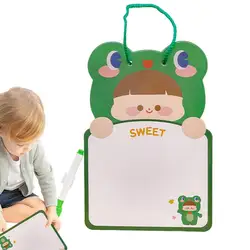 Kids Drawing Writing Board Erasable Writing Painting Doodle Pad Double-Sided Writing Pad With Whiteboard Pen Preschool Toy For