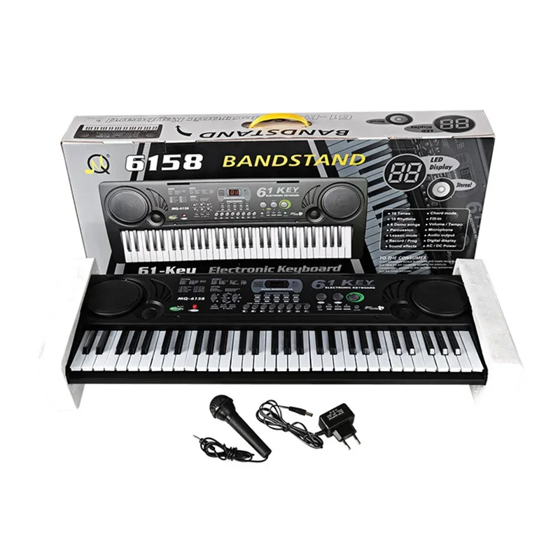 

61 Keys Musical Keyboard Professional Electronic Piano Keyboard Professional Digital Portable Synthesizer Musical Instruments