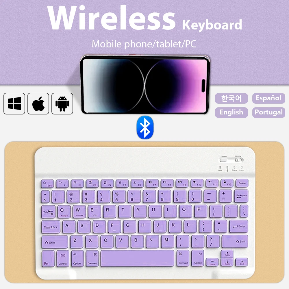 Mini Wireless Keyboard For Mobile Phone Tablet PC Bluetooth Wireless Keyboard Mobile Accessories Phone External