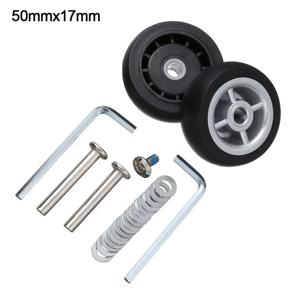 Silent Travel Luggage Wheels Repair Kit with Screws - Spare Parts
