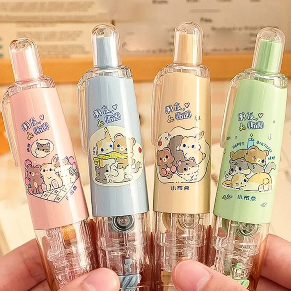Cartoon Roller Glue Pen Style Corrector Tape Press-On Dot Glue Double Sided Adhesive Tape School Supplies Double Sided Adhesive Tape,Correction Tape,Correction Glue,Dot Glue Pen