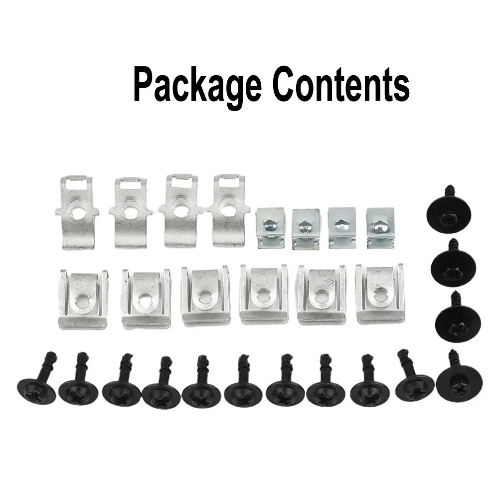 

28pcs Mixed/Set Engine Hood Screw Set ENGINE UNDERTRAY UNDER COVER CLIPS FITTING KIT For A4 B8 A5 8T Automobile Accessorry