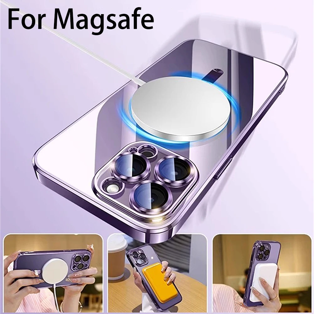      ڼ ̽  15 14÷?11 12 13 Pro Max X Xs Xr θƽ For Magsafe Iphone Plus Case  Ǹ ʼ   ī