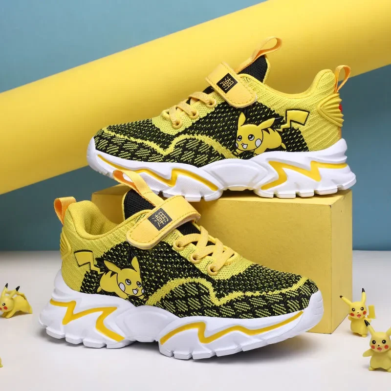 Pokemon Pikachu Men Sneakers Running Shoes Fashion Outdoor Breathable  Comfortable High Top Sneakers New Big Size Students Shoes - AliExpress