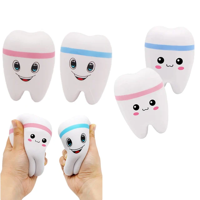 Dental Squeeze Toy Teeth Shape Dental Clinic Dentistry Promotional Item Dentist Gift Soft PU Foam Model Dentistr Souvenir Gift