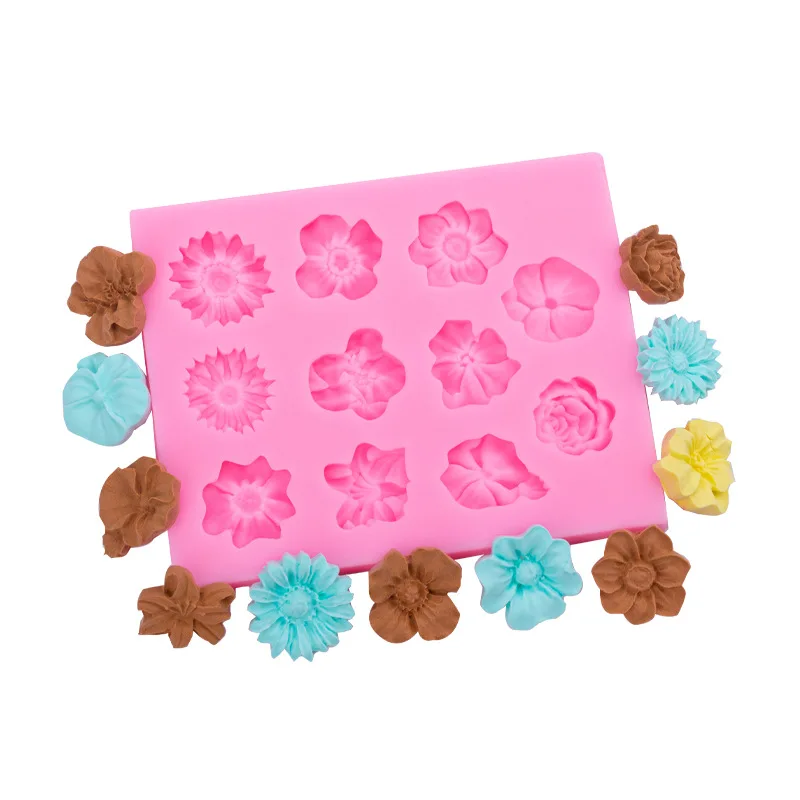 

Beautiful Daisy Flower Silicone Molds Cupcake Topper Fondant Mould Cake Decorating Tools Kitchen Baking Mold Chocolate Moulds