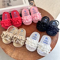 Infant Baby Girls Summer Sandals Newborn Toddler First Walker Crib Dress Shoes 2