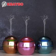 

KBAYBO 130ml USB Ultrasonic Air Humidifier Diffuser Aromatherapy Essential Oil Diffuser Mirror Surface Plating Purifier for Home