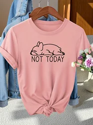 French Bulldog Print Women's Harajuku Casual T - shirt - Aesthetic Short Sleeve Streetwear Top - S (Y169 - Pink Color)