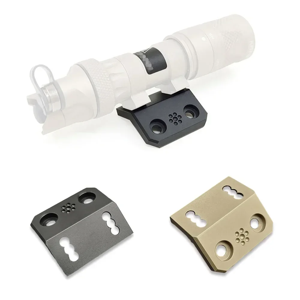 Tactical M300/M600 Flashlight LED Light Side Replacement Mounting Base Hunting MLOK Guide Rail Metal Base Mlok Flashlight Base 6