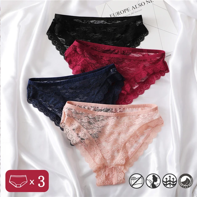 Sexy Cotton Underwear Women  Women Briefs Cotton Sexy Panty - 3pcs/set  Sexy Cotton - Aliexpress