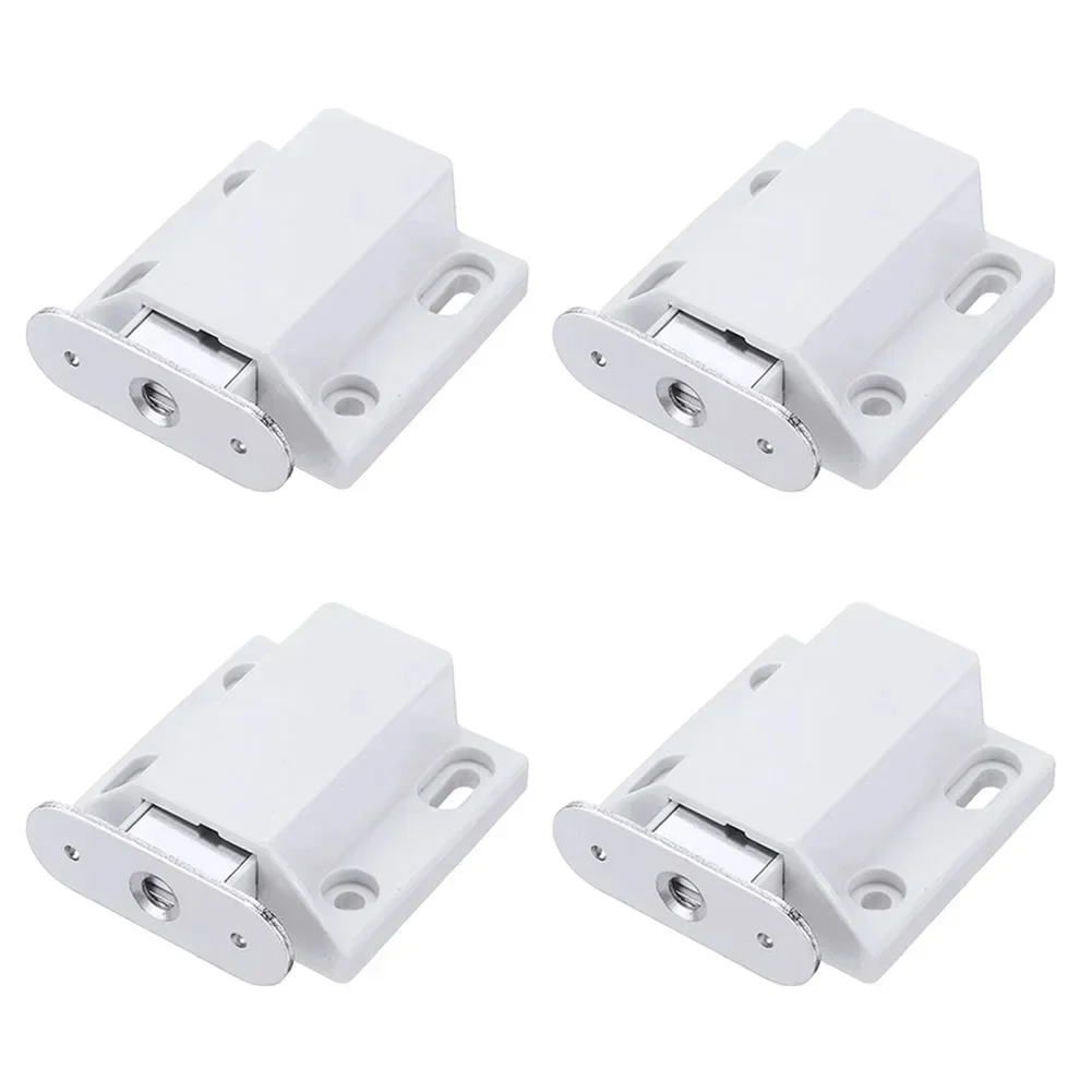 4pcs Magnetic Cabinet Catches Push To Open Latches Pressure Touch Release Magnet Latch Lock Set For Kitchen Wooden Door magnetic cabinet catches magnetic cabinet latches cabinet door latch