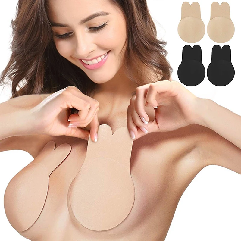 Reusable Self-Adhesive Silicone Strapless Invisible Lift-Up Tape Bra