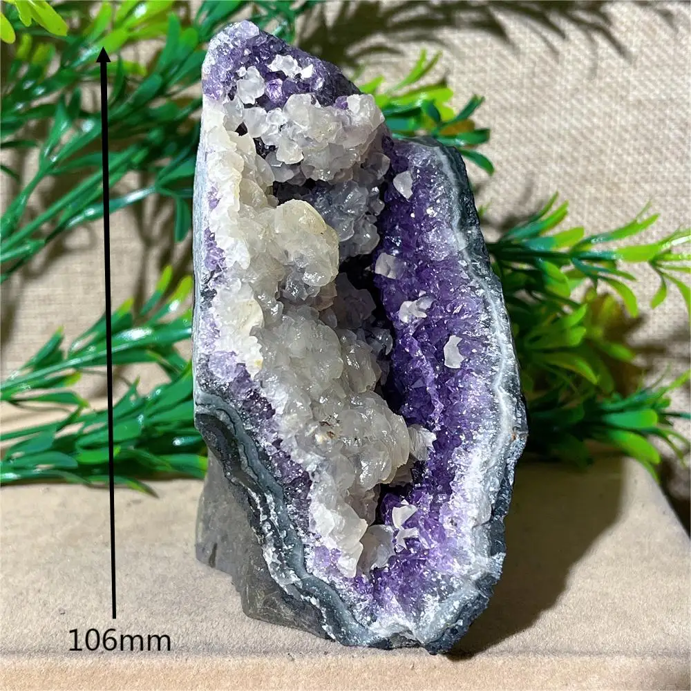 Crystal Natural Cluster Amethyst Free Form Specimen Stone Quartz  Mineral Gemstones Minerals Spiritual Ornaments Home Decoration 5