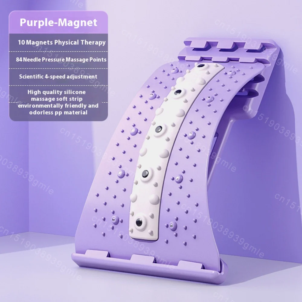 Back Stretcher Adjustable Height Massager for Waist Neck Fitness Lumbar Cervical Spine Cervical Spine Support Massager Equipment
