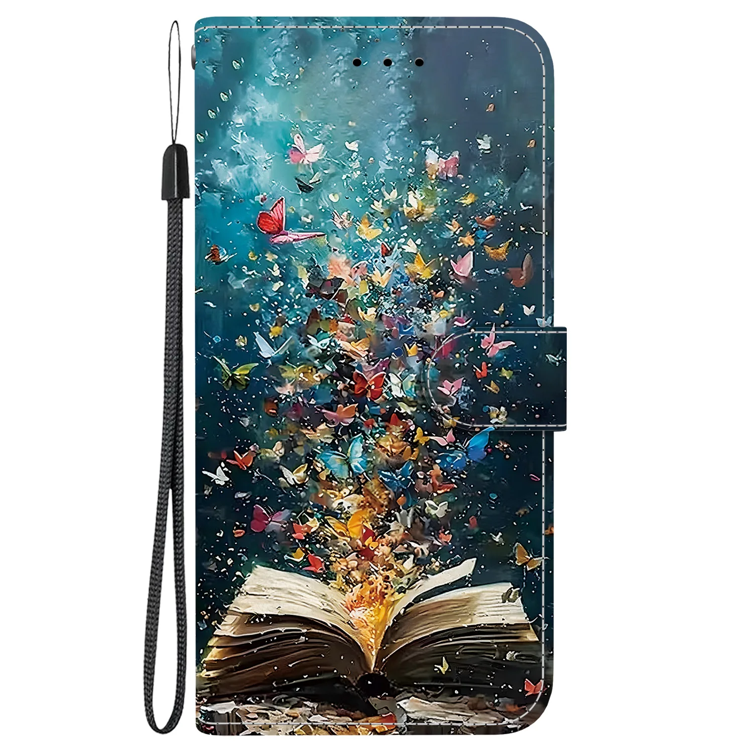 Elegant Floral Leather Flip Phone Case with Stand and Card Slots