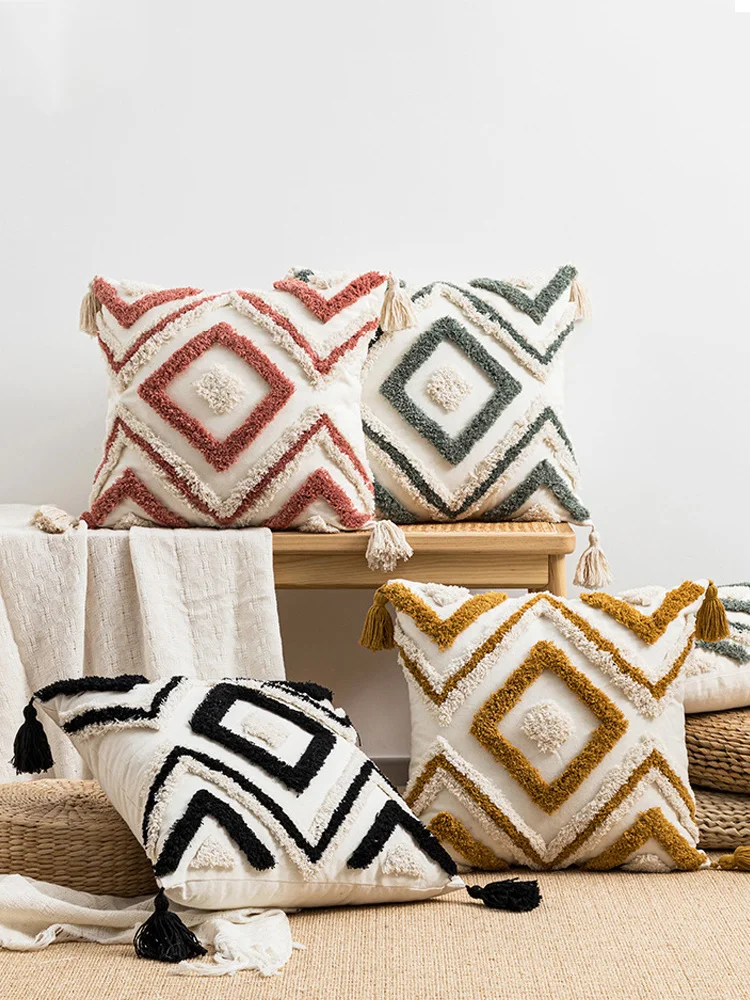 Tufted Pillow Cover Front View