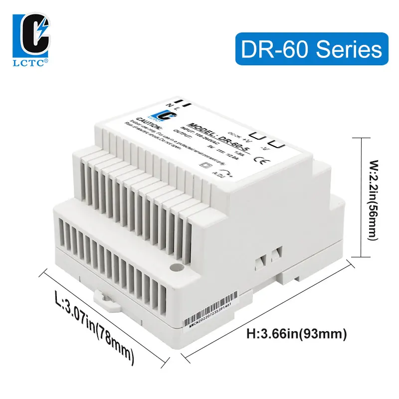 LCTC Ī   ġ, DIN    ġ, б, 15W, 60W, 100W, 5V12V15V24V