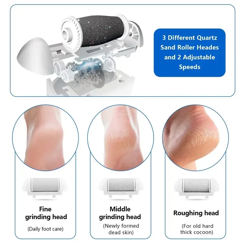 Electric Grinding Foot care tool Heads Pedi Hard Skin Remover Refills Replacement Rollers For Scholls File Feet care Tool