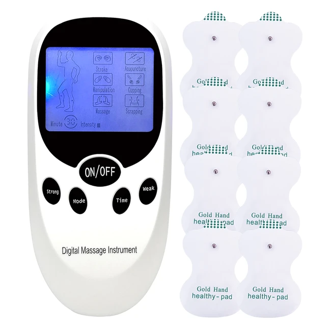 Easy@Home Professional Rechargeable Tens Unit + Heat Therapy + EMS , Portable Pain Management and Muscle Stimulator Massager, PA