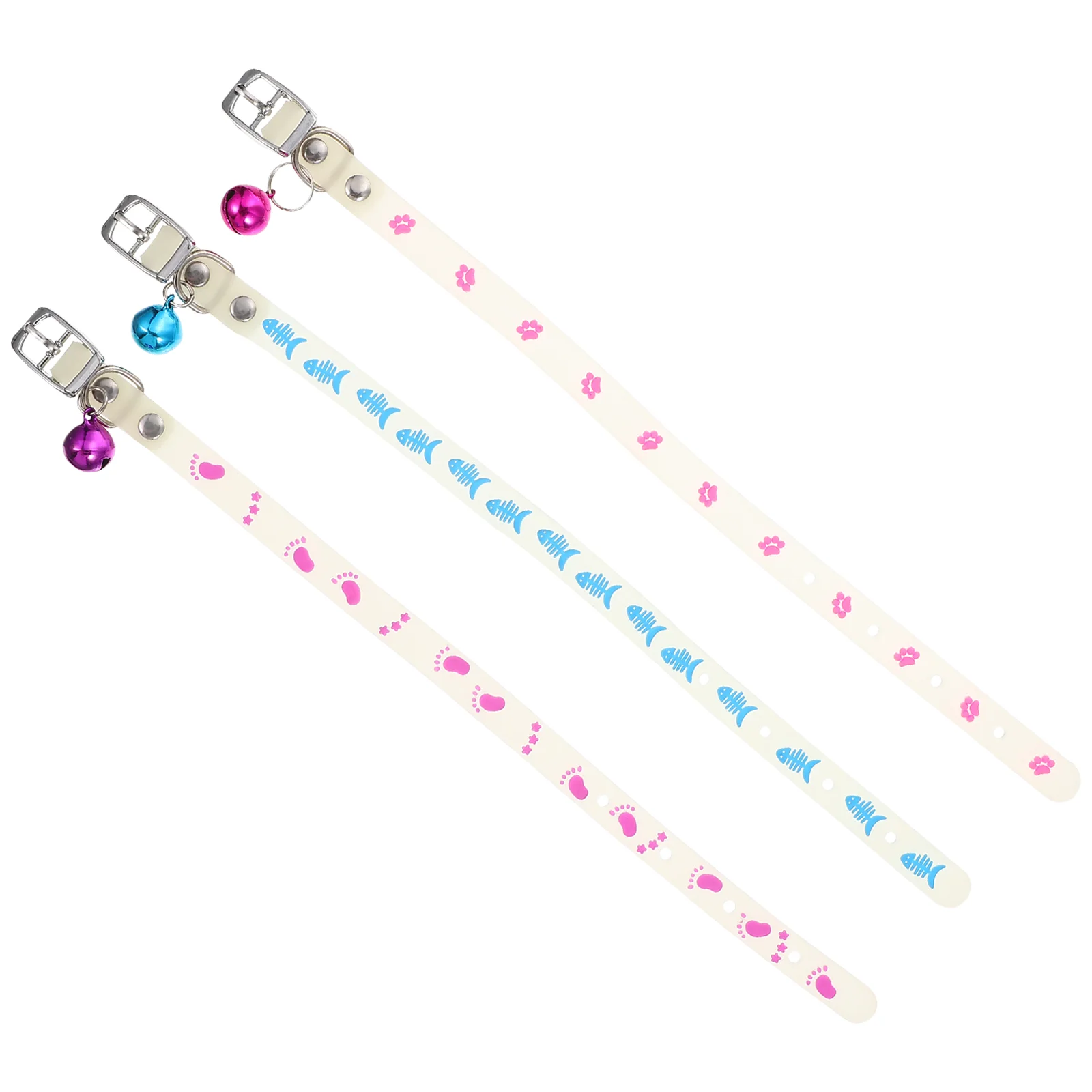 

Fluorescent Puppy Collar Night Adjustable Cat Neck Strap Detachable Glowing Dog Decorative Collar Pet Dog Products Accessories