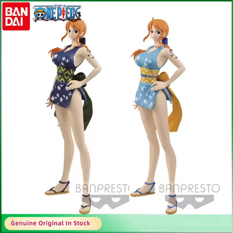 

Bandai Original BP ONE PIECE Glitter＆Glamours Wanno Country Nami Kimono Ver. Action Figure Collection Model Toys Gift for Kids
