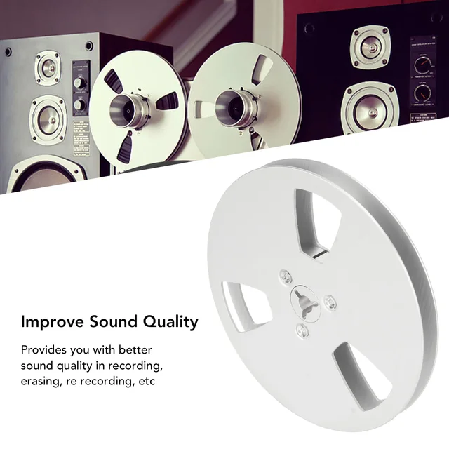 Bobina Nastro Vuota 1/4 7 Pollici In Lega Alluminio - 11 Fori Per Registratori A Bobina Aperta - Foto 8