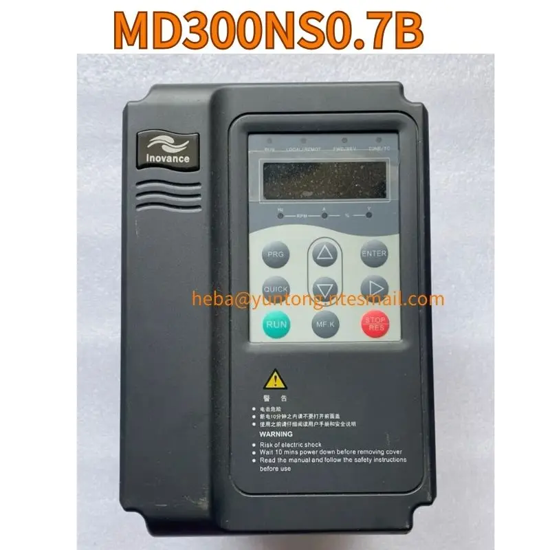 

Used 0.75 kw converter MD300NS0.7B