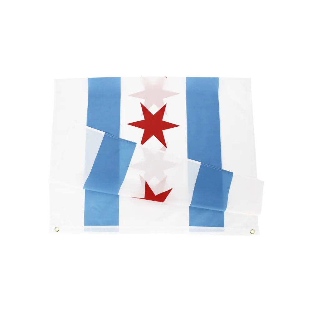 souvenir prudential building Chicago Illinois felt banner flag pennant