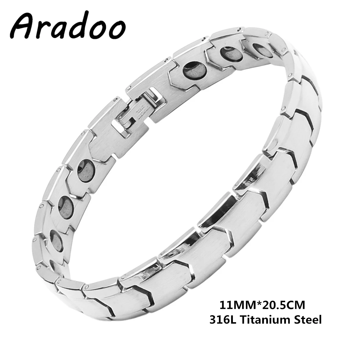 

Classic Minimalist Arrow Design Stainless Steel Bracelets Hematite Magnetic Therapy Bracelets