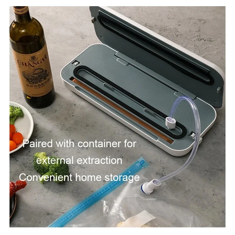 New Vacuum Sealer Machine Wired/Wireless Plastic Packaging Sealer Kitchen Food Storage Containers for Food Preservation Anti-o