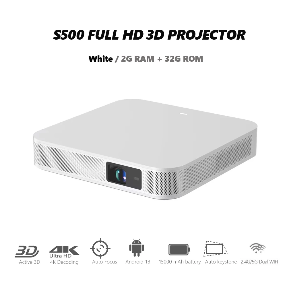 【未使用品】Smart Android Cinema Projector Amazon.com: ROMIX Mini Portable Pocket Smart Projector with DLO,HD