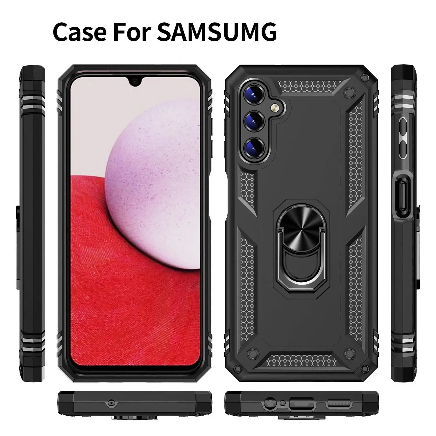 Para samsung galaxy a54 a14 a34 a04s a13 a23 a33 a53 a73 5g casos armadura macia à prova de choque caso silicone colisão duro pc_voghion.com