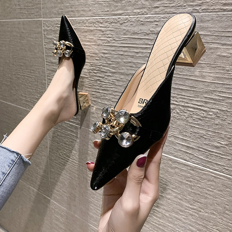 

Lady Diamond Heels Sandals New High Heel Shoes Women Pointed Pumps Sexy Women Female Sexy High Heels Female Platform Sandals
