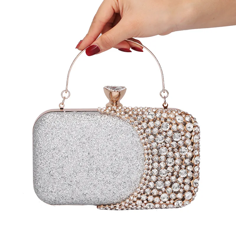 Vvsha Women purses and handbags luxury designer Clutch Bag 2022 new  Rhinestone Banquet Gold Evening Ba…