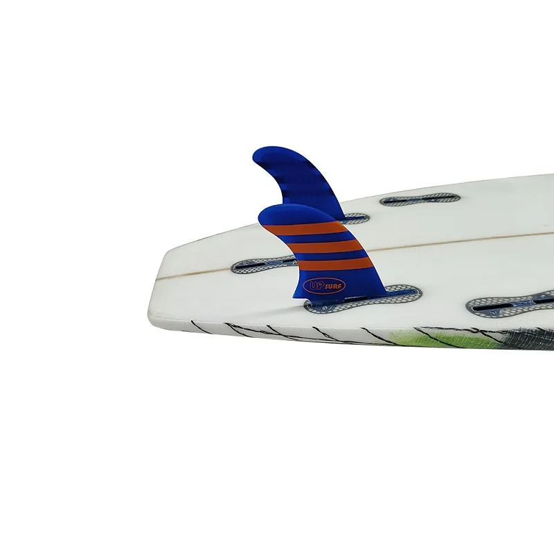 UPSURF FCS 2 Fins Fiberglass GL Twin Fins Honeycomb Surfboard Fins Double Tabs 2 Rear Fins For Shortboard,Funboard Quilhas Surf