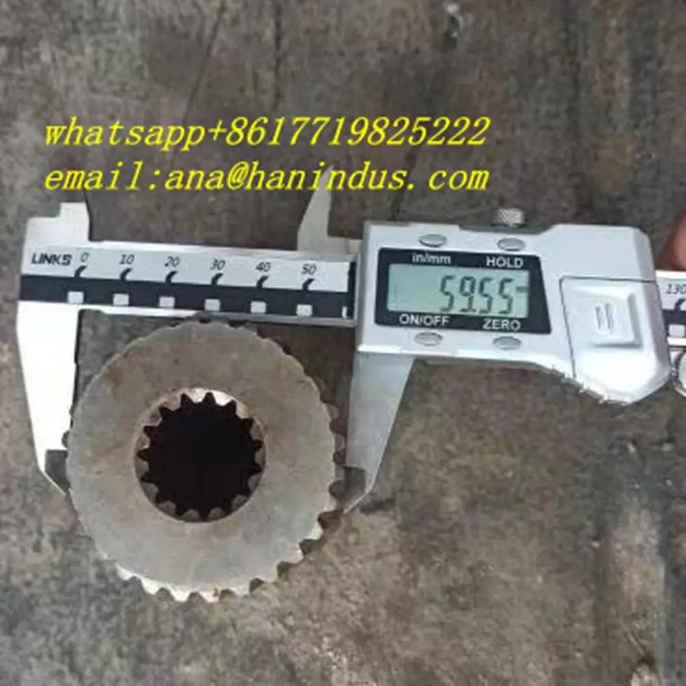 

Coupling Internal 15 teeth out 28tooth shaft 24.9mm out size 29.55mm,length 80.11mm FOR KCP AND JUNJIN