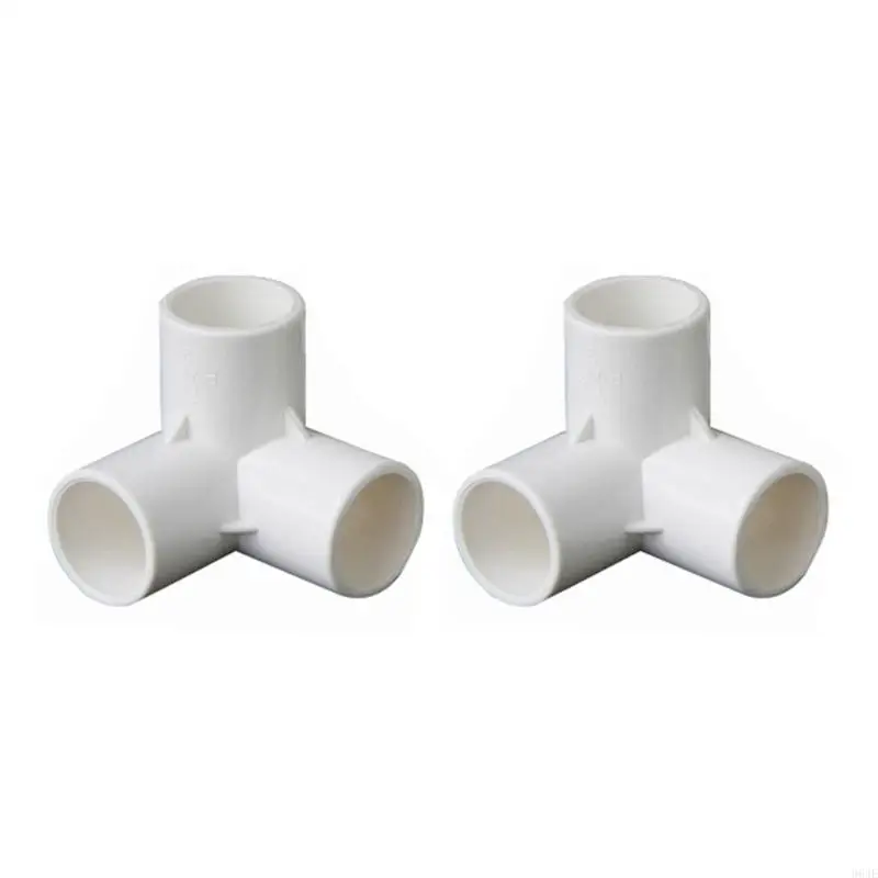 964E 2pcs PVC Corner Fittings 90 Degree Elbow Connectors for Flexible Pipe Assembly