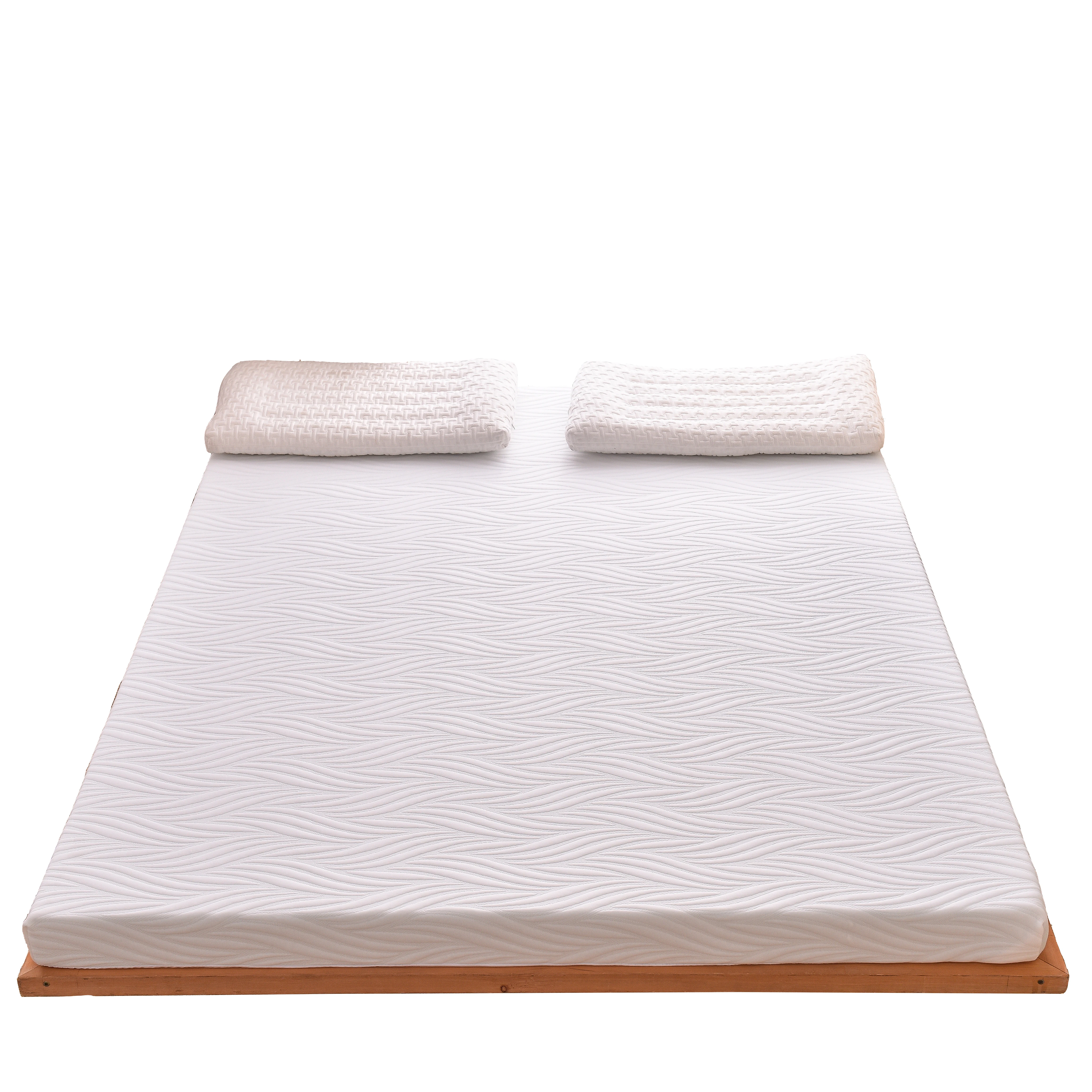 Coprimaterasso Queen Memory Foam da 3,1 pollici, coprimaterasso in gel rinfrescante con rivestimento rimovibile, morbido e antidolorifico e traspirante