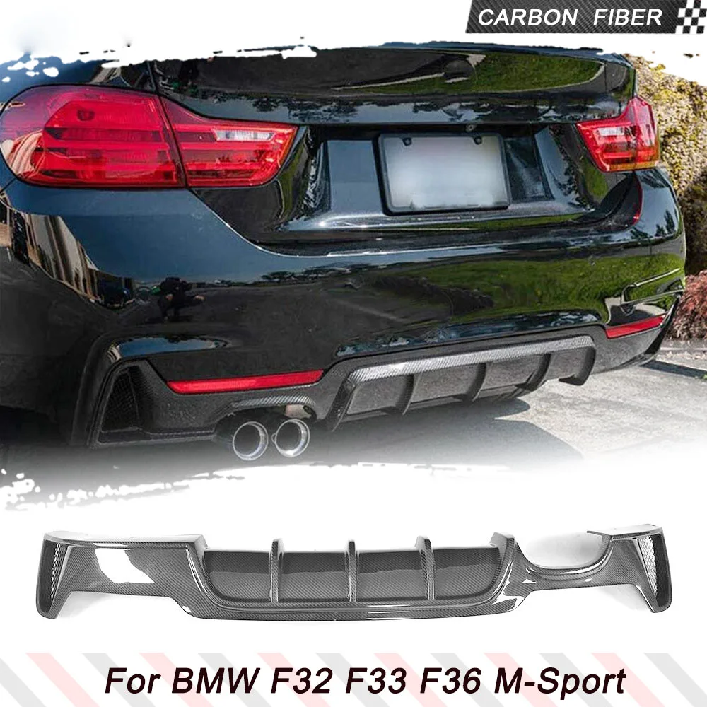 

Диффузор для заднего бампера автомобиля из углеродного волокна/FRP, спойлер, губа ДЛЯ BMW 4 серии F32 F33 F36 M Sport 2014 - 2017 седан купе трансформер